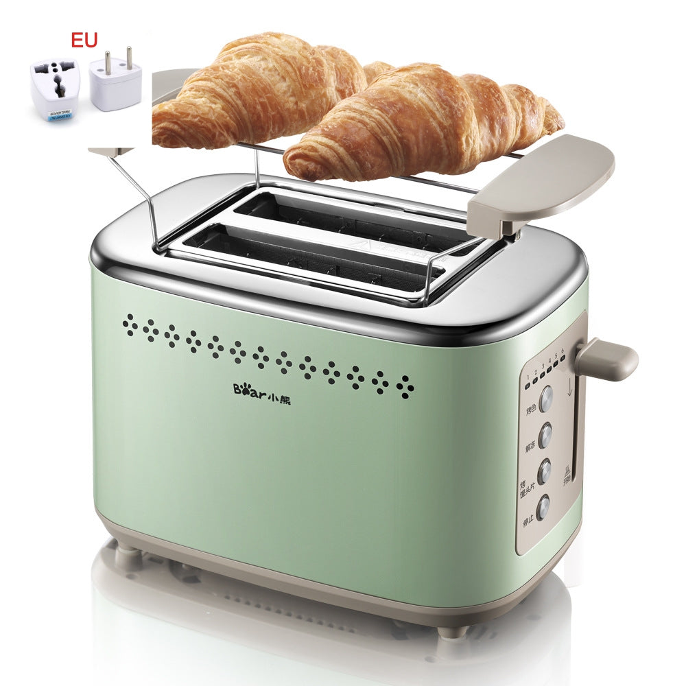 DSL-C02A1 Morning Mist Green Toaster – 730W Retro-Style 2-Slice Breakfast Station