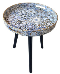 Small Side Table With Three Detachable 40cm Wooden Legs