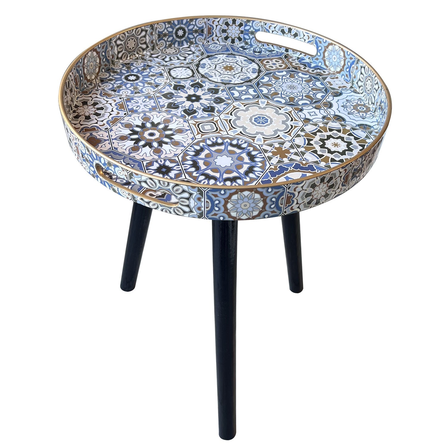 Small Side Table With Three Detachable 40cm Wooden Legs