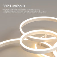 Modern LED Ceiling Chandelier Lighting For Home Living Study Room Bedroom Dimmable Ceiling Lamp Indoor Lighting Decoration Lamps