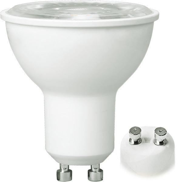 Dimmable GU10 Bulb 3000K 7W - Illuminex | Energy-Efficient LED Spotlight for Versatile Illumination | Easy Installation | Environment Friendly | Ideal for Track Lighting and More 3000K Glass