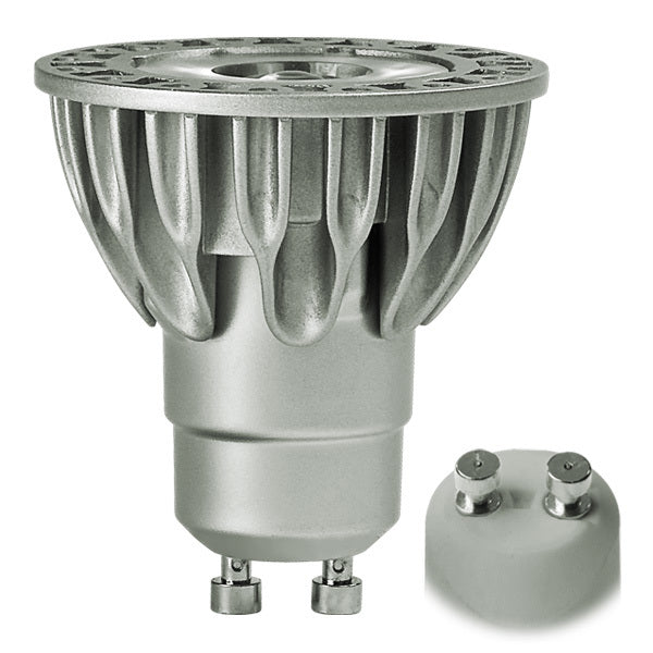 Dimmable GU10 Bulb 3000K 5W 120V - Illuminex | Energy-Efficient LED Spotlight for Versatile Illumination | Easy Installation | Environment Friendly | Ideal for Track Lighting and More 3000K Metal