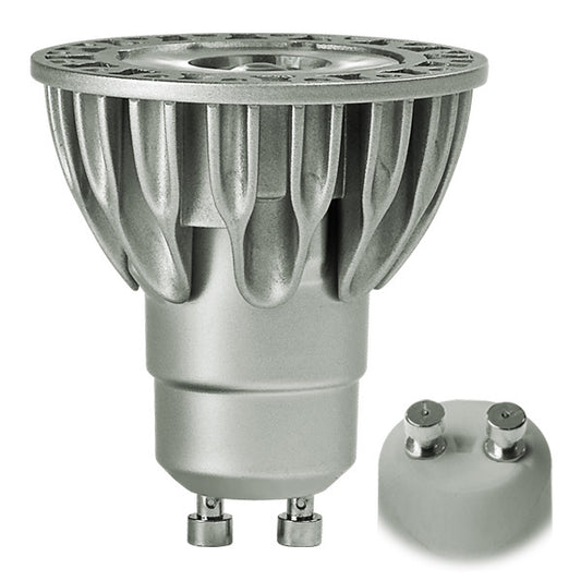 Dimmable GU10 Bulb 3000K 5W 120V - Illuminex | Energy-Efficient LED Spotlight for Versatile Illumination | Easy Installation | Environment Friendly | Ideal for Track Lighting and More 3000K Metal