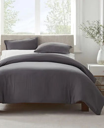 Serta Simply Clean Solid Duvet Cover King