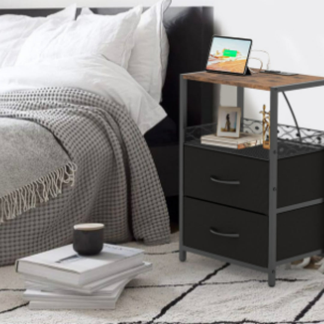 Bedside With Drawers Coffee Side Table