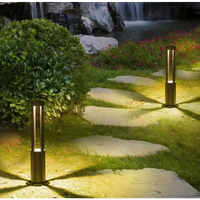 Modern LED Bollard Lawn Light, Waterproof Outdoor Post Pathway Lamp, Aluminum Garden Landscape Light for Yard Walkway Decoration