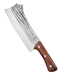 Kegani Meat Cleaver Knife - Heavy Duty Bone Chopper - 1.4 Lbs Butcher Knife Bone Knife - High Carbon Steel Butcher Knife For Meat Cutting, Bone Cutting