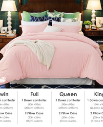 This High-quality White And Pink Oversized Solid Color Duvet Cover Set Includes One Duvet Cover And Two Pillowcases. Its Universally Appealing Design Creates A Warm And Cozy Atmosphere For Any Campus
