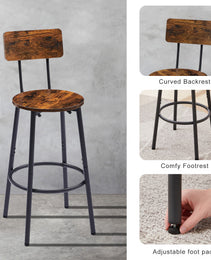 Round Bar Stools With Shelves