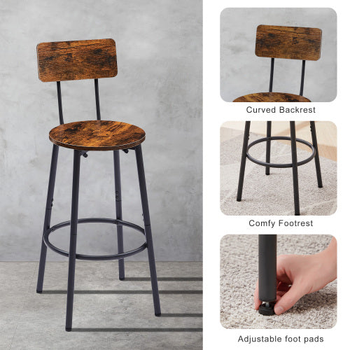 Round Bar Stools With Shelves