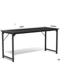 Computer Office Desk For Small Spaces, Writing Gaming Work Desk Modern Kids Study Table With Storage Bag & Headphone Hook