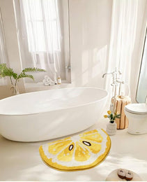 Lemon Fruit Bath Mats Cute Bathroom Rugs
