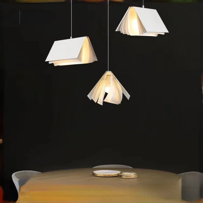 Novelty Pendant Lights Book Decoration Hanging Lamp Modern Ceiling Chandelier Study Room Library Shop Decor Kids Children Decor