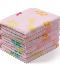 Pet Blanket Dog Cat Pad Warm Blanket Confetti Bone Dog's Paw Blanket