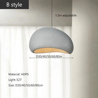 Nordic Wabi Sabi Pendant Lights Modern LED Ceiling Chandelier Lights for Living Room Bedroom Dining Room Home Decor Hanging Lamp