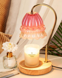 Pink&Green Candle Warmer Lamp W/Timer, Christmas Birthday Gifts for Women