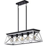5 Lamps Farmhouse Chandelier Dining Room White - No Bulbs Unavailable Platform- CJDS