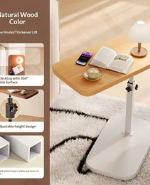 Flip-up Bedside Table Height-adjustable Side
