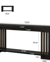 Console Table, 2-Tier Side Table,Sofa Table