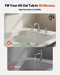Roman Tub Faucet, 3 Hole Waterfall Bathtub Faucet, Gooseneck Bath Tubs Faucets Set With 2 Handles, Deck Mount Bath Tub Faucets Set For Pet Washing, Adult Bathing, Brushed Stainless Steel