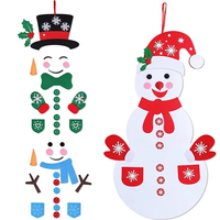 DIY Felt Christmas Snowman Hanging Set – CJ product view 2