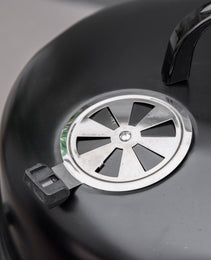 3-in-1 Vertical Charcoal BBQ Smoker Grill with 2 Cooking Areas and Thermometer