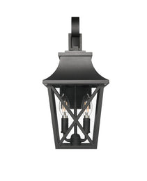Black Outdoor Wall Light 2 Lights, Large Outdoor Modern Wall Light Fixtures, Industrial Porch Light Wall Mounted With Glass, Waterproof Farmhouse Exterior Light Lighting