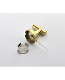3-Pieces Bathroom Hardware Accessories Set - Towel Bar, Toilet Paper Holder, Robe Towel Hooks