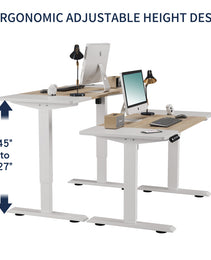 Electric Standing Desk Height Adjustable Desk For Home And Office Computer Table Gaming Desk Modern Luxiury Table 55  Lift-up Desk
