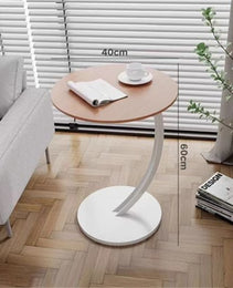 Round Small Coffee Table Living Room Sofa Side Table Bedroom Bedside Table Bedside Table Small Table Movable Coffee Table
