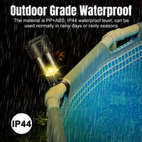 6 Packages Solar Pool Light Frame on The Ground for Swimming Pool Outdoor Pool Fence Decorative Accessories Led Waterproof Lamp
