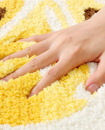 Lemon Fruit Bath Mats Cute Bathroom Rugs