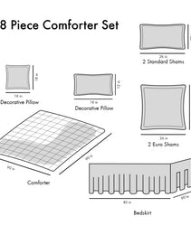 Queen 8 Piece Comforter Set