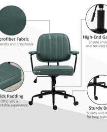 Home Office Chair with Adjustable Height and Tilt, Green