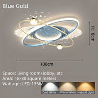 Modern LED Chandelier Light Luxury Starry Sky Home Decor Living Children's Room Bedroom Lamp Indoor Lighting Kids’ Pendant Ligh