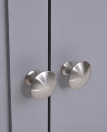 Bathroom Vanities, Bathroom Sink Cabinets with U-Shape Cut-Out and Adjustable Internal Shelf, White and Gray