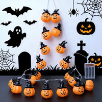 Halloween Pumpkins String Lights, Holiday Jack-O-Lantern Pumpkin Lights for Indoor Outdoor DIY Party Hanging Decor