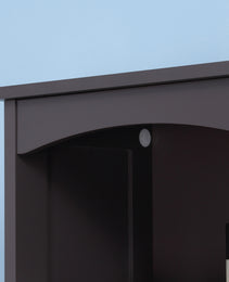 Bathroom Storage Cabinet, Free Standing Bathroom Storage Unit, Tall Linen Tower with 3-Tier Shelves and Drawer, Brown