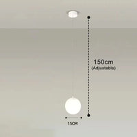 Modern Glass LED Pendant Lights Nordic Living Room Bedroom Fixtures Indoor Lighting Restaurant Bar Home Decor Hanging Lamp 220V