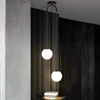 Bedroom Bedside Hanging Pendant Lamp Glass Ball LED Chandelier Lighting Ceiling Modern Interior Home Decor Lights Dining Kitchen
