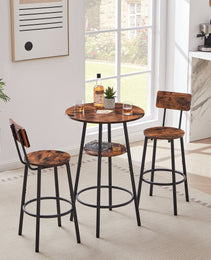 Round Bar Stools With Shelves