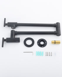 Pot Filler Faucet Wall Mount Matte Black