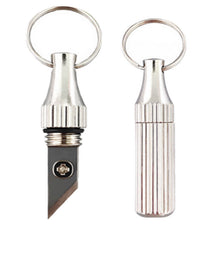 2PCS Stainless Steel Mini Pocket Knife – Leaf-Shaped Portable Capsule Keychain Knife with Wooden Handle for Camping, Fishing & Daily Use