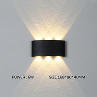 Led Wall Lamp outdoor Stair Light Fixture Bedside Loft Living Room Up Down Home Hallway Lampada 2W 4W 6W 8W 10W 12W Wall Sconces