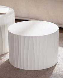 Nesting Coffee Table Set Of 2 Round Wooden Coffee Tables Circle Modern Table For Living Room Bedroom Accent End Side Table