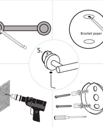 3-piece Set Of Bathroom Hanger Towel Rails