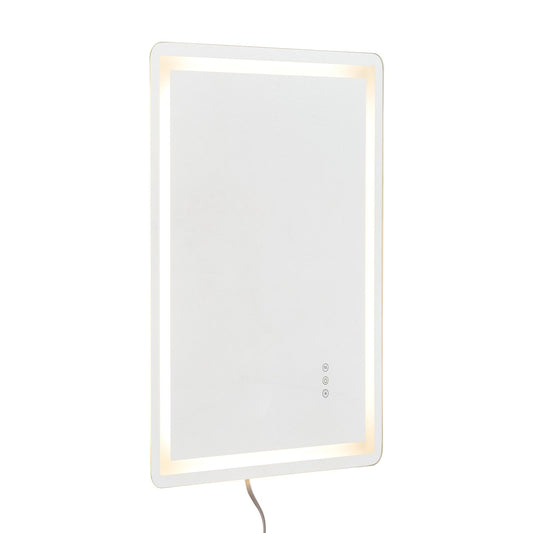LED Bathroom Mirror, 24" X 32" LED Bathroom Vanity Mirror With Frontlit And Backlit, Anti-Fog Memory Mirror With Lights, Stepless 3 Colors Temperature Dimmable Bathroom Mirror, Wall Mounted