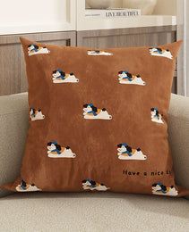 New Cute Dog Pillowcase Bedroom Cushion Cover Sofa Cushions Pillows Cover 45x45cm Pillow Case Home Decoration Car Office Seat