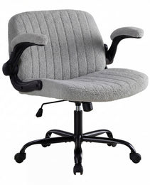 Office Chair With Wheels, Wide-leg Cross-style Desk Chair, Adjustable Rotating Chair With Flip-up Armrests