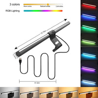 LED Monitor Light Bar 30cm 40cm Computer Monitor Lamp Reading Desk Lamp Setup Screen Hanging Light Adjustable Color Temperature